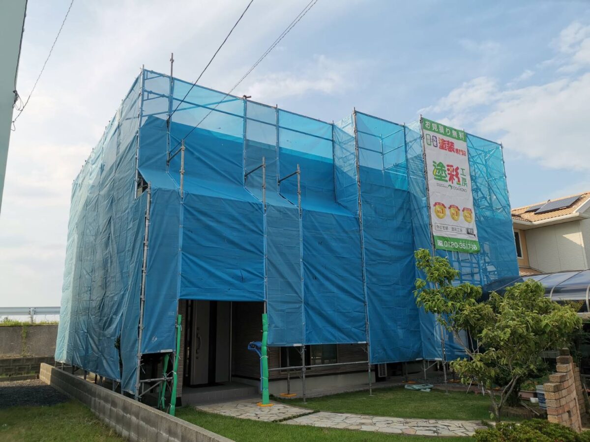 鷲見邸_足場
